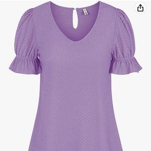 Brand new purple tunic shirt with button keyhole in back. Size XXL.